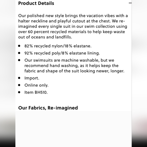 JCREW Floral Halter Cutout One-piece Swimsuit Size 20 - Picture 9 of 9